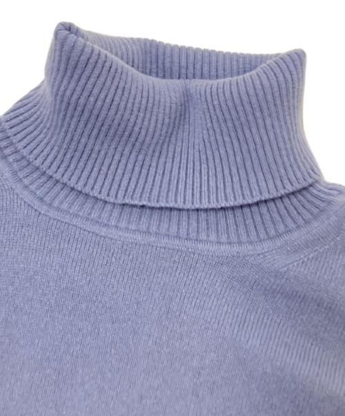 ALPHA STUDIO（アルファスタジオ）ALPHA STUDIO (アルファスタジオ) カシミヤハイネックニット ブルー サイズ:40の古着・服飾アイテム