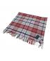 JOHNSTONS OF ELGIN（ジョンストンズオブエルガン）の古着「チェックカシミヤストール」｜レッド×グレー
