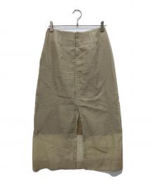 DEPAREILLE（デパリエ）の古着「SILK ORGANDY SKIRT」｜ベージュ