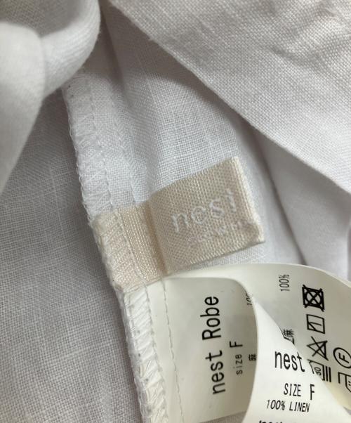 nest Robe（ネストローブ）nest Robe (ネストローブ) リネン付け襟セーラーブラウス ホワイト サイズ:Freeの古着・服飾アイテム