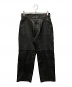 JOURNAL STANDARD relumeジャーナルスタンダード レリューム）の古着「ゴートレザー ペインターパンツ」｜ブラック