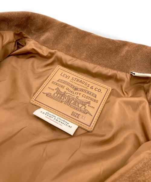 LEVI'S PReMIUM（リーバイス プレミアム）LEVI'S PReMIUM (リーバイス プレミアム) JOURNAL STANDARD (ジャーナルスタンダード) 別注TYPE III スエードトラッカージャケット ブラウン サイズ:XLの古着・服飾アイテム