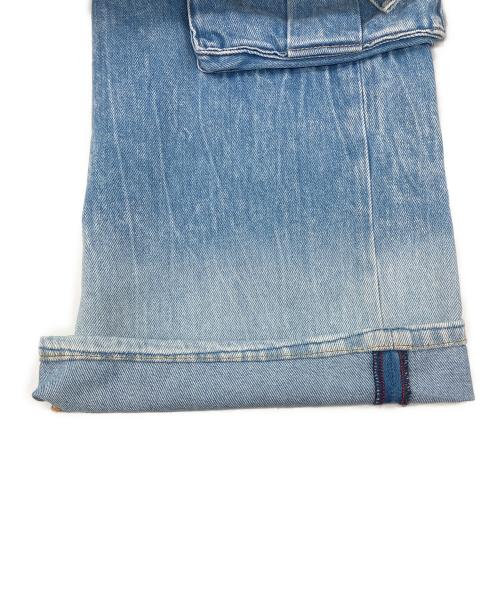ALICE+OLIVIA JEANS（アリス+アンドオリビア ジーンズ）ALICE+OLIVIA JEANS (アリス+アンドオリビア ジーンズ) バギーカーゴデニムパンツ ブルー サイズ:28の古着・服飾アイテム
