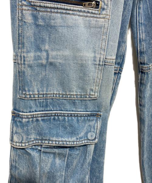 ALICE+OLIVIA JEANS（アリス+アンドオリビア ジーンズ）ALICE+OLIVIA JEANS (アリス+アンドオリビア ジーンズ) バギーカーゴデニムパンツ ブルー サイズ:28の古着・服飾アイテム