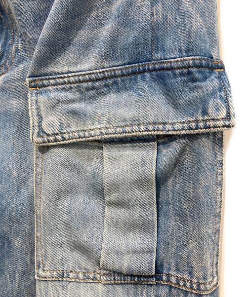 ALICE+OLIVIA JEANS（アリス+アンドオリビア ジーンズ）ALICE+OLIVIA JEANS (アリス+アンドオリビア ジーンズ) バギーカーゴデニムパンツ ブルー サイズ:28の古着・服飾アイテム