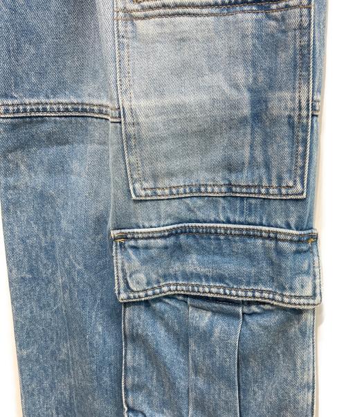 ALICE+OLIVIA JEANS（アリス+アンドオリビア ジーンズ）ALICE+OLIVIA JEANS (アリス+アンドオリビア ジーンズ) バギーカーゴデニムパンツ ブルー サイズ:28の古着・服飾アイテム