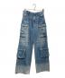 ALICE+OLIVIA JEANS（アリス+アンドオリビア ジーンズ）の古着「バギーカーゴデニムパンツ」｜ブルー