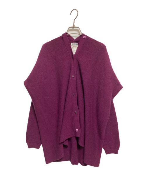 JIL SANDER（ジルサンダー）JIL SANDER (ジルサンダー) カシミヤカーディガン パープル サイズ:FREEの古着・服飾アイテム