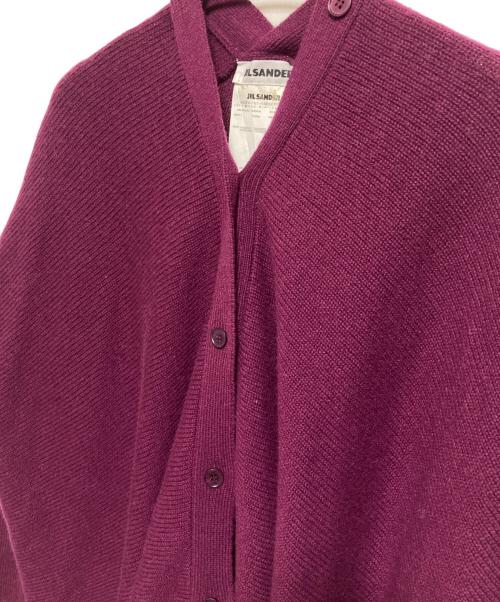 JIL SANDER（ジルサンダー）JIL SANDER (ジルサンダー) カシミヤカーディガン パープル サイズ:FREEの古着・服飾アイテム