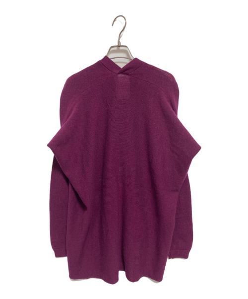 JIL SANDER（ジルサンダー）JIL SANDER (ジルサンダー) カシミヤカーディガン パープル サイズ:FREEの古着・服飾アイテム