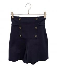 Christian Dior（クリスチャン ディオール）の古着「ハイウエストキュロットパンツ」｜ネイビー