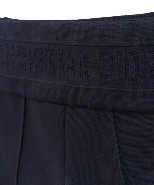 Christian Dior（クリスチャン ディオール）Christian Dior (クリスチャン ディオール) ハイウエストキュロットパンツ ネイビー サイズ:42の古着・服飾アイテム