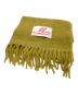 MARNI（マルニ）の古着「ロゴラベル フリンジ ストール」｜マスタード