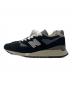 NEW BALANCE (ニューバランス) ローカットスニーカー　	USA製　U998BL ブラック サイズ:26cm 未使用品：17000円