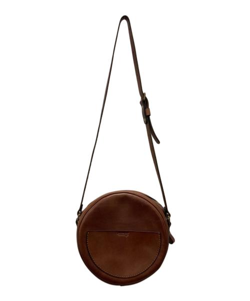 Herz（ヘルツ）Herz (ヘルツ) ショルダーバッグ/まん丸ポシェット ブラウンの古着・服飾アイテム