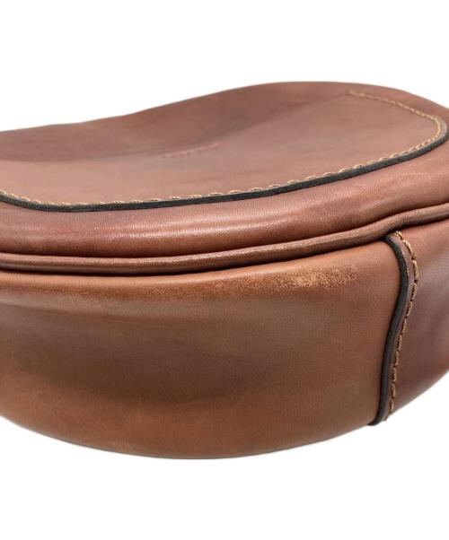 Herz（ヘルツ）Herz (ヘルツ) ショルダーバッグ/まん丸ポシェット ブラウンの古着・服飾アイテム