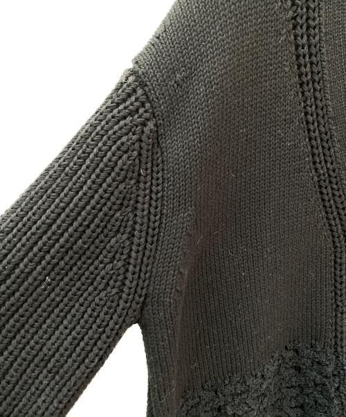 DRAWER（ドゥロワー）DRAWER (ドゥロワー) コットンBLENDループカーディガン ブラック サイズ:1の古着・服飾アイテム