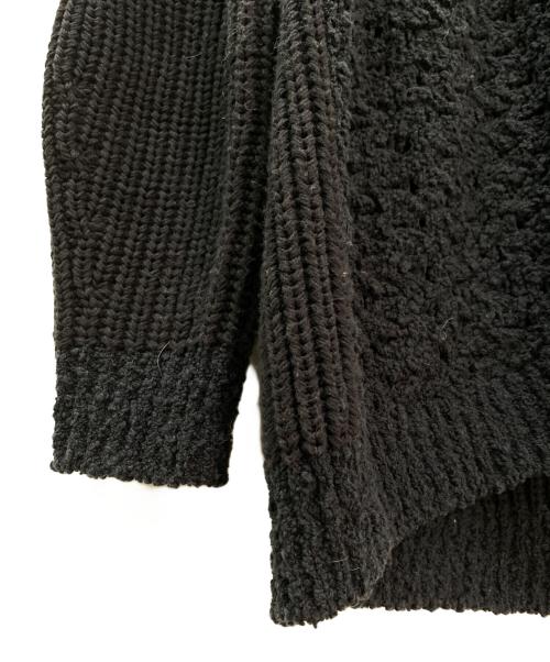 DRAWER（ドゥロワー）DRAWER (ドゥロワー) コットンBLENDループカーディガン ブラック サイズ:1の古着・服飾アイテム