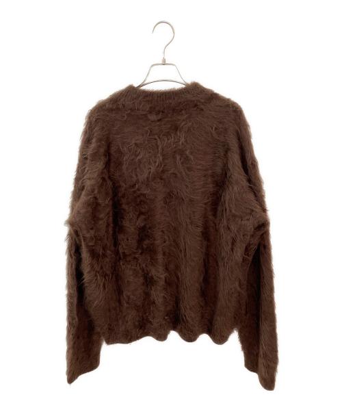 BLAMINK（ブラミンク）BLAMINK (ブラミンク) P CA FUR 7G VN CD カーディガン ブラウン サイズ:38の古着・服飾アイテム