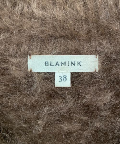 BLAMINK（ブラミンク）BLAMINK (ブラミンク) P CA FUR 7G VN CD カーディガン ブラウン サイズ:38の古着・服飾アイテム