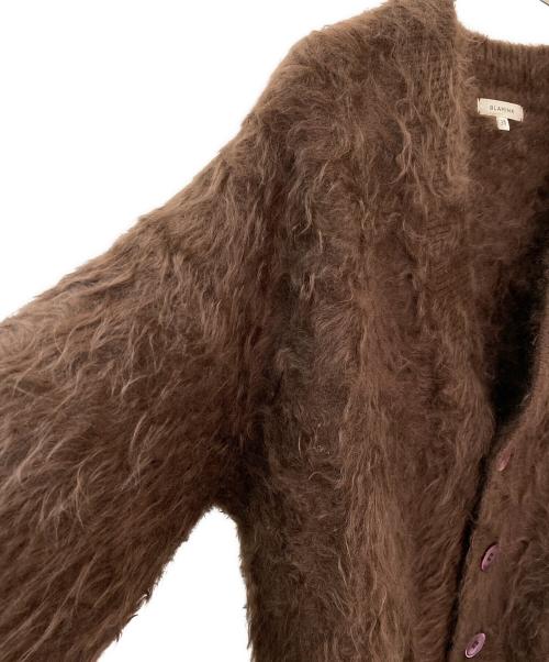 BLAMINK（ブラミンク）BLAMINK (ブラミンク) P CA FUR 7G VN CD カーディガン ブラウン サイズ:38の古着・服飾アイテム