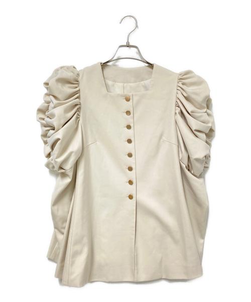 Tresor by Lana（トレゾール バイ ラナ）Tresor by Lana (トレゾール バイ ラナ) もこもこショルダートップス アイボリー サイズ:Fの古着・服飾アイテム