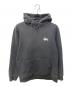 stussy（ステューシー）の古着「Basic Stussy Hoodie」｜ブラック