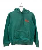 stussyステューシー）の古着「プルオーバーパーカー」｜グリーン