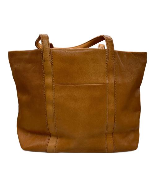 genten（ゲンテン）genten (ゲンテン) レザートートバッグ ブラウンの古着・服飾アイテム
