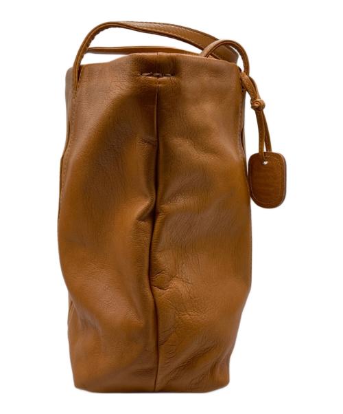 genten（ゲンテン）genten (ゲンテン) レザートートバッグ ブラウンの古着・服飾アイテム