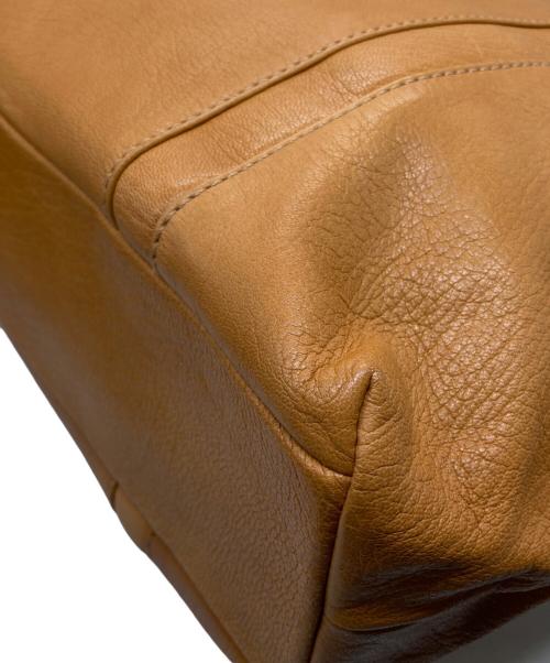 genten（ゲンテン）genten (ゲンテン) レザートートバッグ ブラウンの古着・服飾アイテム