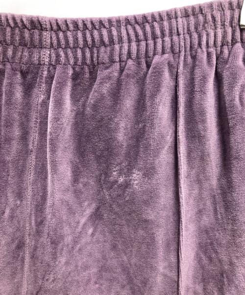 Needles（ニードルズ）Needles (ニードルズ) ベロアトラックパンツ パープル サイズ:Lの古着・服飾アイテム