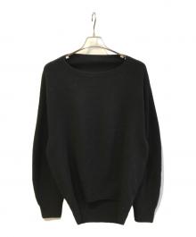 Spick and Span（スピック＆スパン）の古着「ニュアンスコクーンシルエットニット」｜ブラック