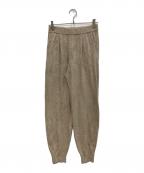 THREE DOTSスリードッツ）の古着「Velour sweater pants　VF6001Y」｜ベージュ