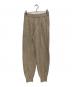 THREE DOTS（スリードッツ）の古着「Velour sweater pants　VF6001Y」｜ベージュ