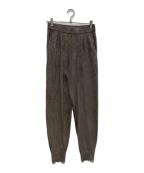 THREE DOTSスリードッツ）の古着「Velour sweater pants　VF6001Y」｜ブラウン