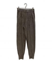 THREE DOTS（スリードッツ）の古着「Velour sweater pants　VF6001Y」｜ブラウン