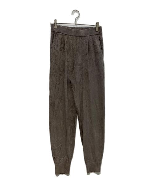 THREE DOTS（スリードッツ）THREE DOTS (スリードッツ) Velour sweater pants　VF6001Y ブラウン サイズ:Mの古着・服飾アイテム