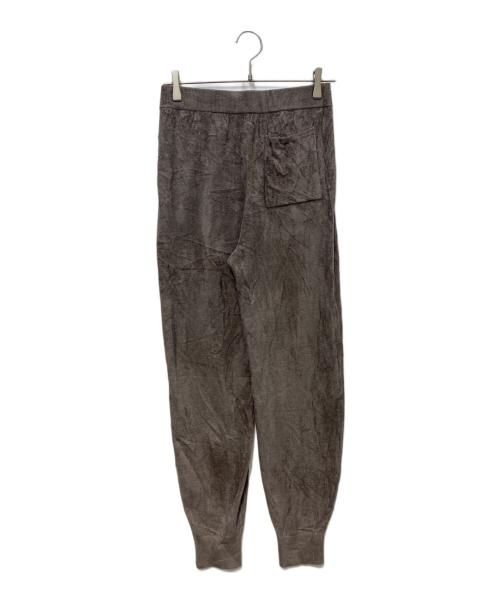 THREE DOTS（スリードッツ）THREE DOTS (スリードッツ) Velour sweater pants　VF6001Y ブラウン サイズ:Mの古着・服飾アイテム