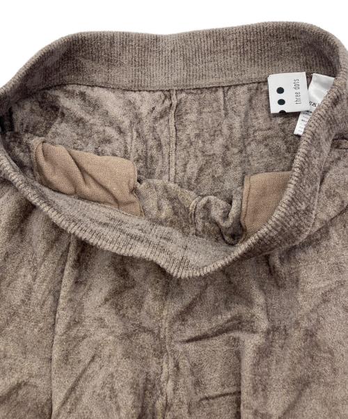 THREE DOTS（スリードッツ）THREE DOTS (スリードッツ) Velour sweater pants　VF6001Y ブラウン サイズ:Mの古着・服飾アイテム