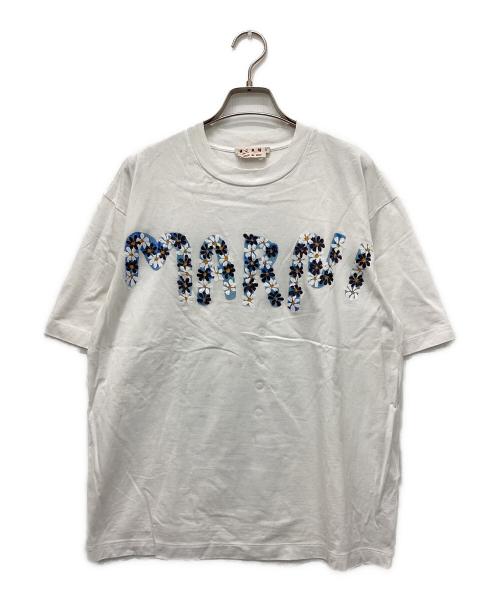 MARNI（マルニ）MARNI (マルニ) DAISY LOGO PRINT T-SHIRT ホワイト サイズ:36の古着・服飾アイテム
