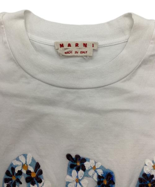 MARNI（マルニ）MARNI (マルニ) DAISY LOGO PRINT T-SHIRT ホワイト サイズ:36の古着・服飾アイテム