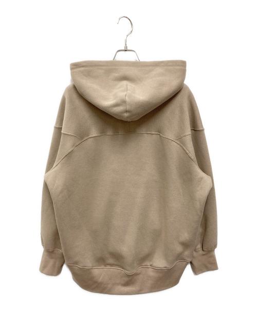 Americana（アメリカーナ）Americana (アメリカーナ) ゴールドジップ フード パーカー ブラウン サイズ:FREEの古着・服飾アイテム