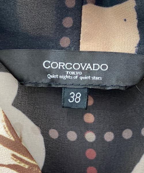 CORCOVADO（コルコバード）CORCOVADO (コルコバード) ボウタイリボンシフォンドレス ブラック サイズ:38の古着・服飾アイテム