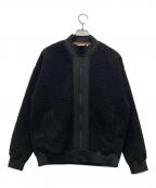 UNITED ARROWS×TaylorMadeユナイテッドアローズ×テーラーメイド）の古着「フルジップボアジャケット」｜ブラック