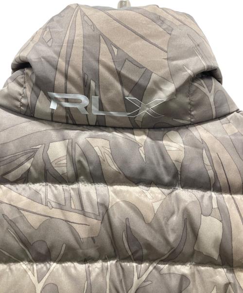 RLX RALPH LAUREN（アールエルエックスラルフローレン）RLX RALPH LAUREN (アールエルエックスラルフローレン) 総柄ダウンジャケット ベージュ サイズ:Mの古着・服飾アイテム