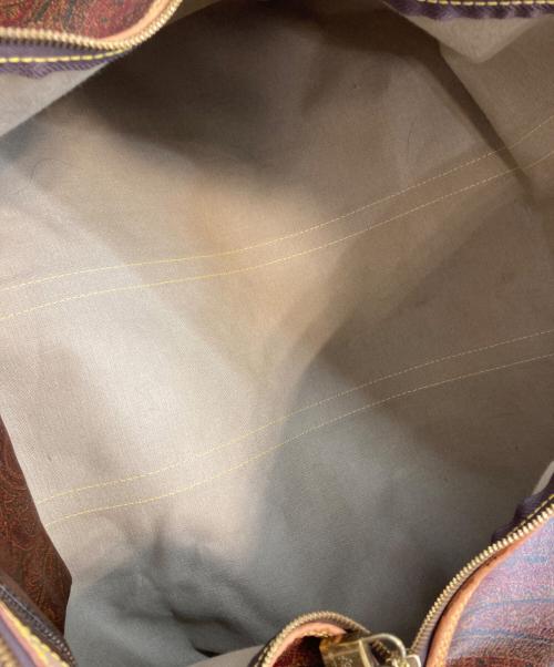 ETRO（エトロ）ETRO (エトロ) ペイズリー 2WAYボストンバッグ ブラウンの古着・服飾アイテム