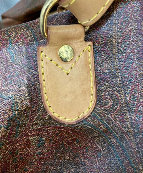 ETRO（エトロ）ETRO (エトロ) ペイズリー 2WAYボストンバッグ ブラウンの古着・服飾アイテム