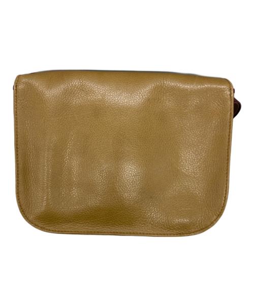 Cartier（カルティエ）Cartier (カルティエ) マストライン レザーショルダーバッグ ボルドー×ブラウンの古着・服飾アイテム