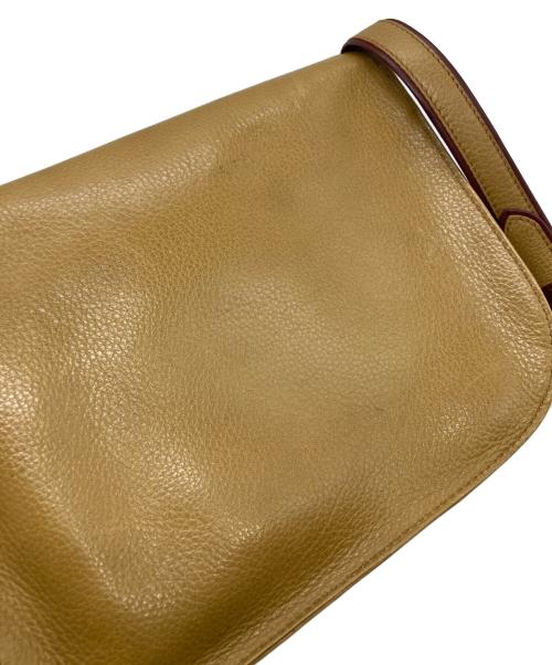 Cartier（カルティエ）Cartier (カルティエ) マストライン レザーショルダーバッグ ボルドー×ブラウンの古着・服飾アイテム